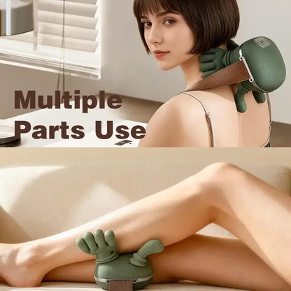 Aedwdpe Electric Bionic Hand Neck & Shoulder Massager - 3D Kneading, Heating, Rechargeable Battery Powered, Wireless, Portable, Adjustable Speed, Lightweight, Unisex, Multi-Area Deep Tissue Pain Relief, Easy Control, Sohochic